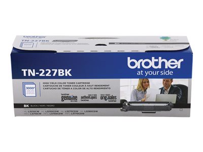 Brother tn-227bk Black Toner Cartridge, High Yield, Genuine OEM