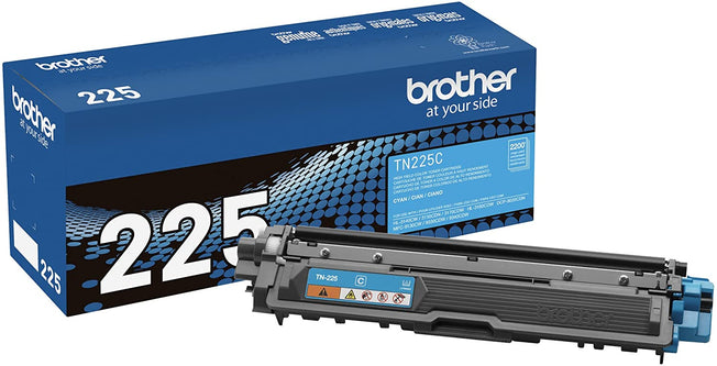 Brother tn-225c Cyan Toner Cartridge, High Yield, Genuine OEM