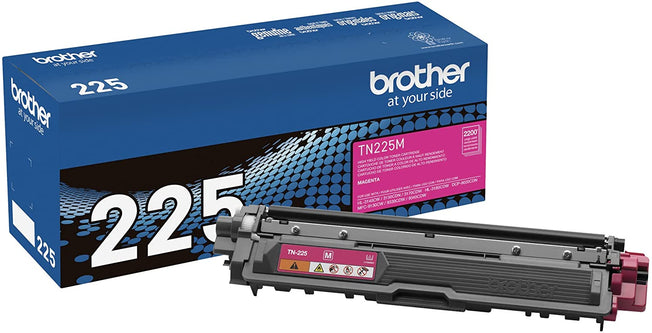 Brother tn-225m Magenta Toner Cartridge, High Yield, Genuine OEM