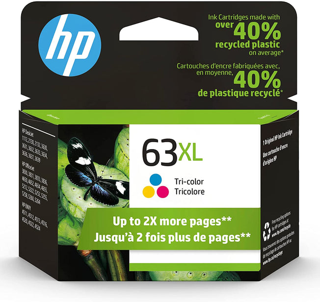 OEM HP 63XL F6U63A Ink Cartridge Tri Color