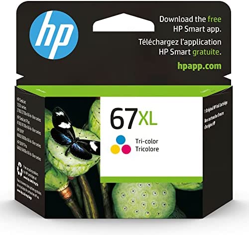 OEM HP 67XL, 3YM58AN Tri-Color High-Yield Ink Cartridge