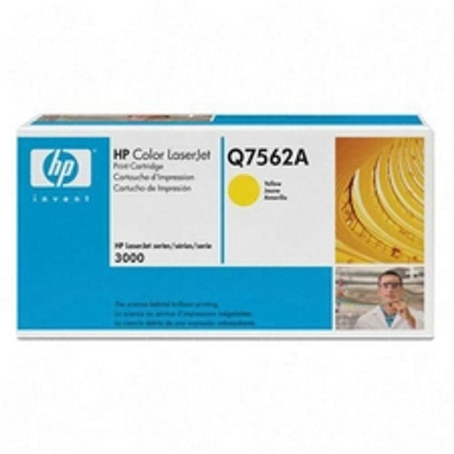 HP q7562a Yellow Toner Cartridge, Genuine OEM